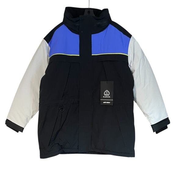Ski-Doo Mens NWT Size XL Acer x KANUK Insulated Snowmobile Jacket Black Purple - Picture 1 of 9